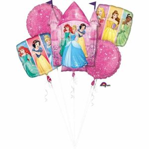 Balloon Bouquets |   Bouquet Multi-Princess Dream Big P75 Balloon Bouquets Balloon Bouquets