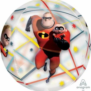 Bubble Balloons & Orbs |   Orbz Xl Incredibles 2 Clear G40 Balloons Bubble Balloons & Orbs