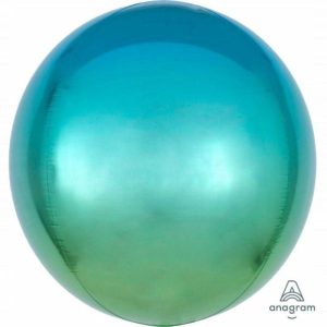 Bubble Balloons & Orbs |   Orbz Xl Ombre Blue & Green Balloons Bubble Balloons & Orbs