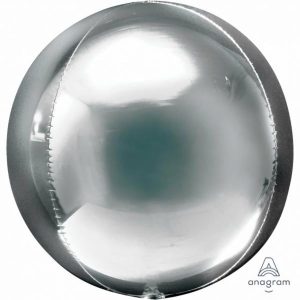 Bubble Balloons & Orbs |   Orbz Xl Silver G20 Balloons Bubble Balloons & Orbs