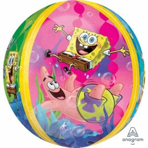 Bubble Balloons & Orbs |   Orbz Xl Spongebob Squarepants G40 Balloons Bubble Balloons & Orbs