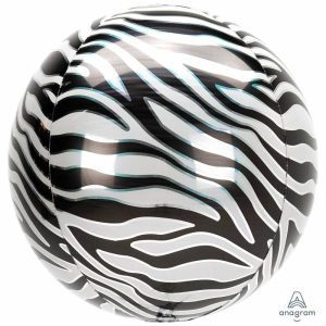 Bubble Balloons & Orbs |   Orbz Xl Zebra Print Balloons Bubble Balloons & Orbs