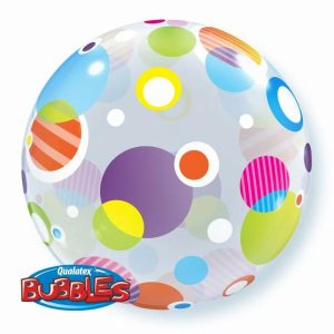 Bubble Balloons & Orbs |   Qualatex Bubble 22" Polka Dots & Dots Balloons Bubble Balloons & Orbs