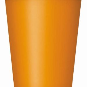 Cups & Straws |   14Pk Orange Paper Cups Cups & Straws Cups & Straws