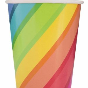 Cups & Straws |   Balloons & Rainbow 8 X 270Ml (9Oz) Paper Cups Cups & Straws Cups & Straws