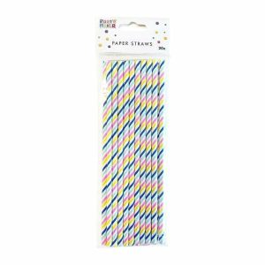 Cups & Straws |   Colorful Paper Straw Pk 20 Cups & Straws Cups & Straws