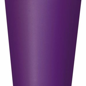 Cups & Straws |   Deep Purple 14 X 270Ml (9Oz) Paper Cups Cups & Straws Cups & Straws