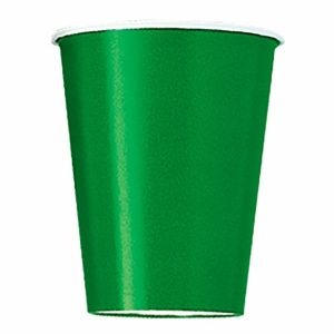 Cups & Straws |   Emerald Green 14 X 270Ml (9Oz) Paper Cups Cups & Straws Cups & Straws