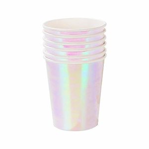 Cups & Straws |   Iridescent Paper Cups Pk 8 Cups & Straws Cups & Straws