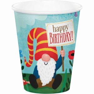 Cups & Straws |   Party Gnomes Cups Paper 266Ml Cups & Straws Cups & Straws