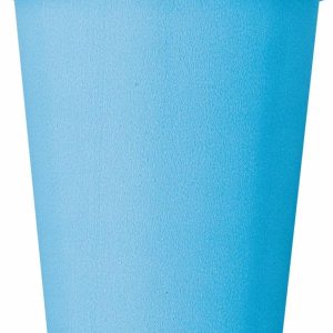 Cups & Straws |   Powder Blue 8 X 270Ml (9Oz) Paper Cups Cups & Straws Cups & Straws