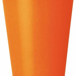 Cups & Straws |   Pumpkin Orange 8 X 270Ml (9Oz) Paper Cups Cups & Straws Cups & Straws