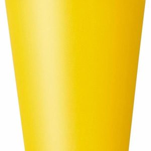 Cups & Straws |   Sunflower Yellow 8 X 270Ml (9Oz) Paper Cups Cups & Straws Cups & Straws