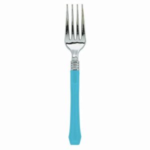 Cutlery |   Reusable Premium Classic Choice 20 Pack Fork Caribbean Blue Cutlery Cutlery