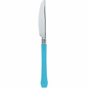 Cutlery |   Reusable Premium Classic Choice 20 Pack Knife Caribbean Blue Cutlery Cutlery