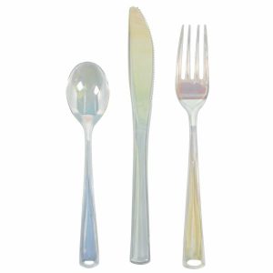 Cutlery |   Shimmering Party Iridescent Assorted Cutlery Set Cutlery Cutlery