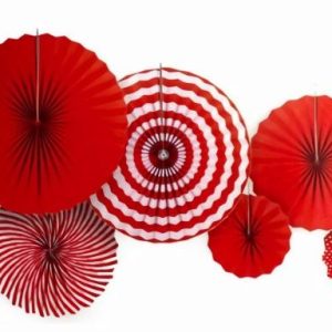 Decorations |   Decoration Fans Stripe (Red) Decorations Decorations