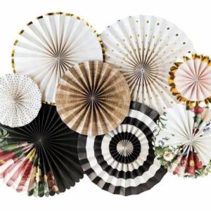 Decorations |   Deluxe Floral Decoration Fan (8Pcs) Decorations Decorations