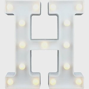 Decorations |   Led Letter Light H Decorations Decorations