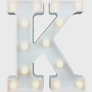 Decorations |   Led Letter Light K Decorations Decorations