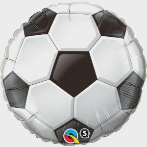 Foil Balloons |   18" Round Foil Soccer Ball Balloons Foil Balloons