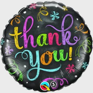 Foil Balloons |   18" Round Foil Thank You Chalkboard Balloons Foil Balloons