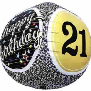 Foil Balloons |   21St Birthday 3D Sphere Sphere Balloons Foil Balloons