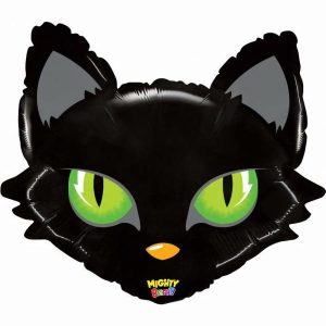 Foil Balloons |   28Inch Mighty Cat Head Shape Balloons Foil Balloons