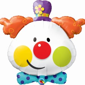 Foil Balloons |   36" Shape Foil Cute Clown Balloons Foil Balloons