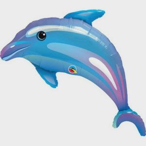 Foil Balloons |   42" Shape Foil Delightful Dolphin Balloons Foil Balloons