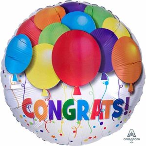 Foil Balloons |   45Cm Hx Bold Congratulations Balloons S40 – Non Inflated Balloons Foil Balloons