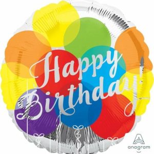 Foil Balloons |   45Cm Hx Happy Birthday Balloons S40 – Non Inflated Balloons Foil Balloons