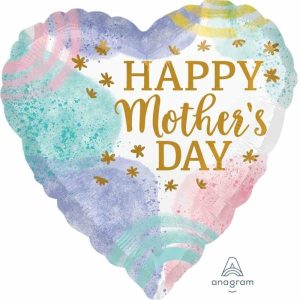 Foil Balloons |   45Cm Standard Hx Happy Mother’s Day Pastel Watercolor Balloons Foil Balloons