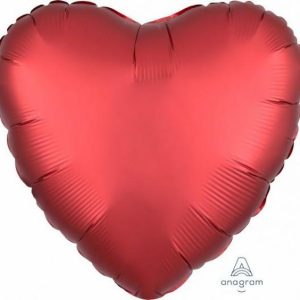 Foil Balloons |   45Cm Standard Hx Satin Luxe Sangria (Heart) S15 – Non Inflated Balloons Foil Balloons