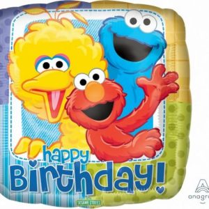 Foil Balloons |   45Cm Standard Xl Sesame Street Birthday – Non Inflated Balloons Foil Balloons