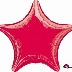 Foil Balloons |   45Cm Star Xl Metallic Red – Non Inflated Balloons Foil Balloons