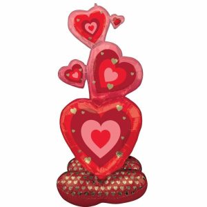 Foil Balloons |   Airloonz Stacking Hearts P70 Balloons Foil Balloons