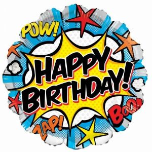 Foil Balloons |   Birthday Comic – Non Inflated Balloons Foil Balloons