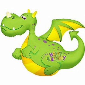 Foil Balloons |   Birthday Dragon 36Inch Balloons Foil Balloons