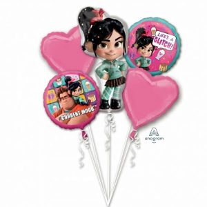 Foil Balloons |   Bouquet Wreck It Ralph 2 Balloon Bouquets Balloon Bouquets