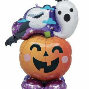 Foil Balloons |   Ci: Airloonz Fun & Spooky Ghost & Pumpkin P70 Balloons Foil Balloons