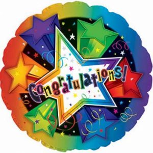 Foil Balloons |   Congratulations 3-D Stars – Non Inflated Balloons Foil Balloons