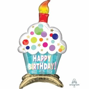 Foil Balloons |   Decor Happy Birthday Cupcake A75 Balloons Foil Balloons