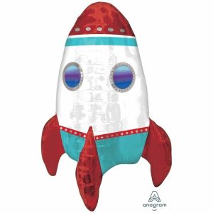 Foil Balloons |   Decor Rocket Ship A75 Balloons Foil Balloons