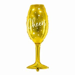 Foil Balloons |   Foil Balloon Glass Cheers 28X80Cm Balloons Foil Balloons