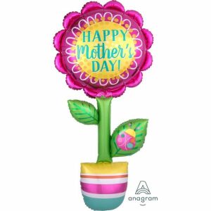 Foil Balloons |   Giant Multi-Balloon Happy Mother’s Day Flower P70 Balloons Foil Balloons