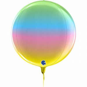 Foil Balloons |   Globe 4D Rainbow 11" Balloons Foil Balloons