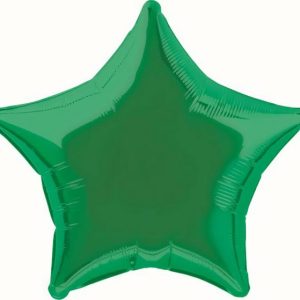 Foil Balloons |   Green Star 50Cm (20") Foil Balloon – Non Inflated Balloons Foil Balloons