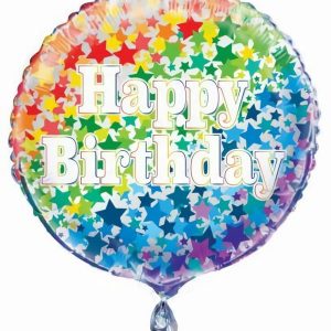 Foil Balloons |   Happy Birthday" 45Cm (18") Foil Balloon – Non Inflated Balloons Foil Balloons