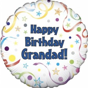 Foil Balloons |   Happy Birthday Grandad 18Inch Balloons Foil Balloons